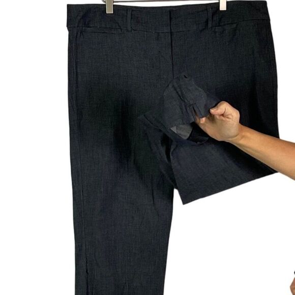 Ann Taylor Factory Signature Pants Size 16 Cotton/Spandex Blend, Midnight Blue - Picture 2 of 11